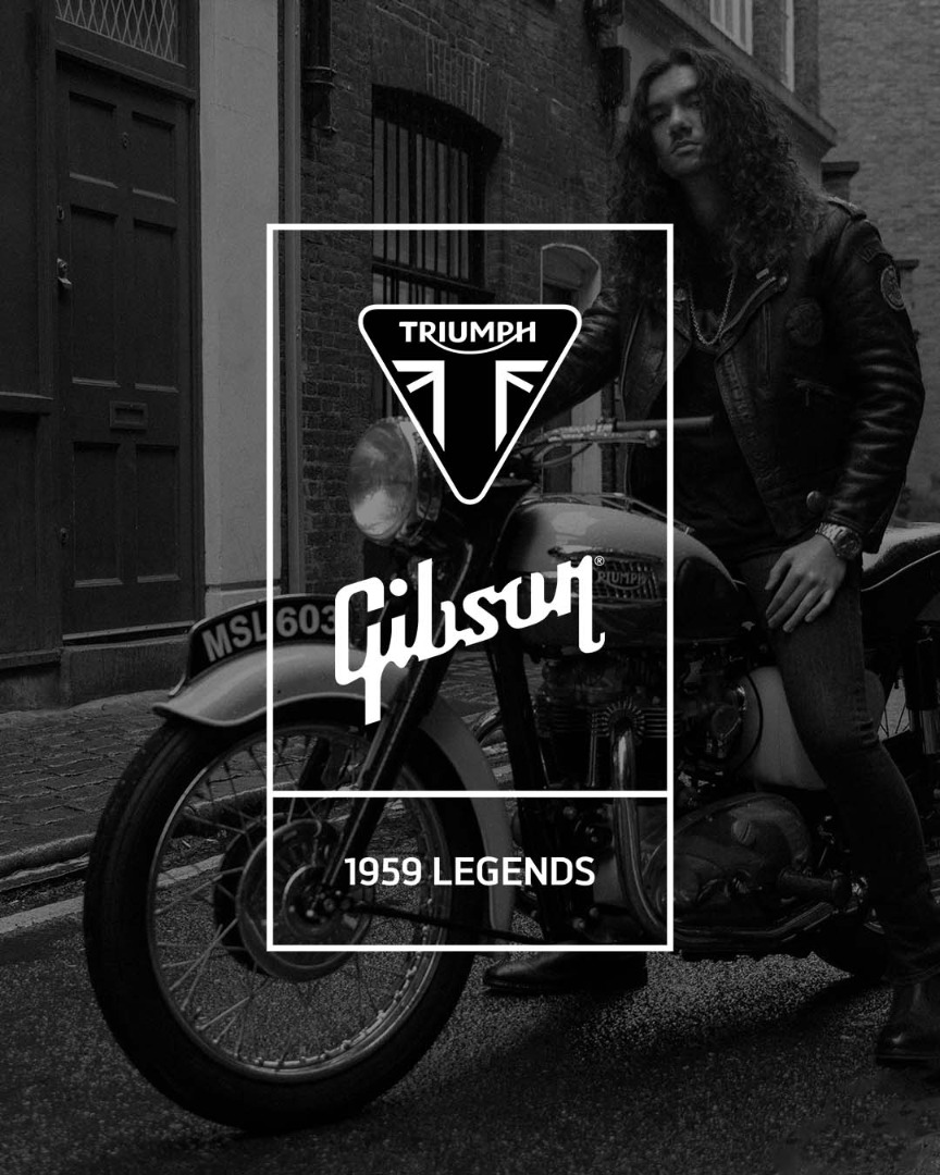 Triumph motorcycles et Gibson une collaboration sur mesure